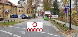 Sperrung der Gartenstraße Sperrung der Gartenstraße